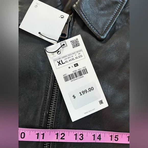 COPY - Zara leather Jacket - Picture 5 of 5